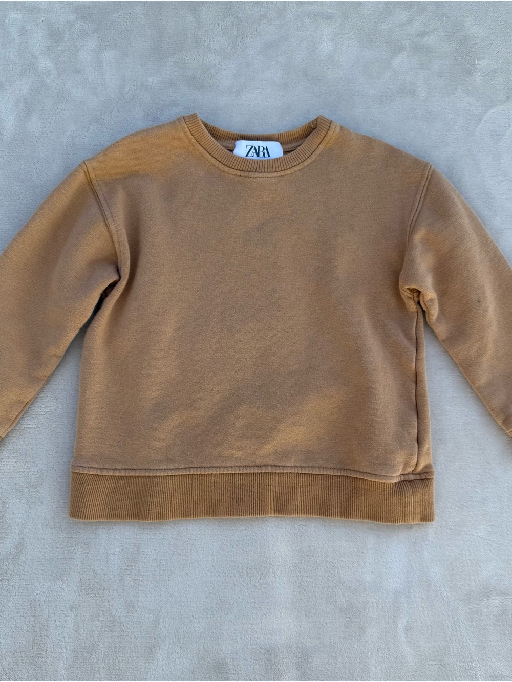 Zara Camel Crewneck Sweater